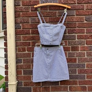 Hollister 2 piece skirt and top